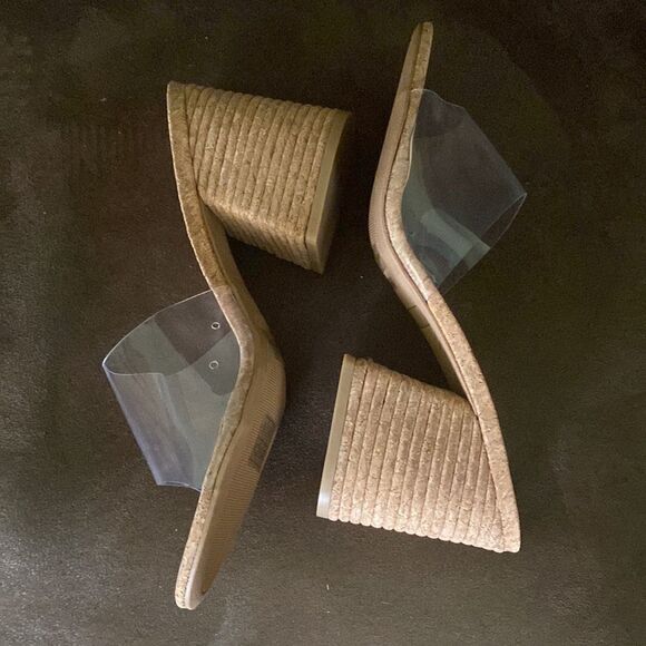Clear Cork Heels  - Picture 6 of 8